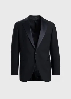 All Year Wool Tuxedo with Satin Notch Lapel