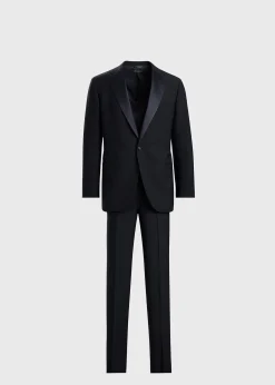 All Year Wool Tuxedo with Satin Notch Lapel