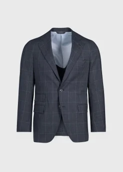 All Year Wool Windowpane Suit