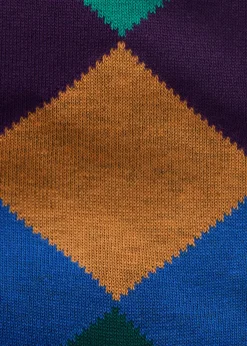 Argyle Crew Sock