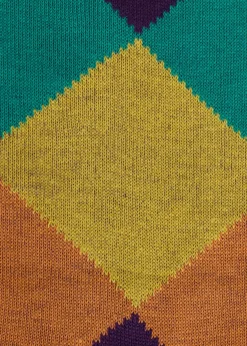 Argyle Crew Sock