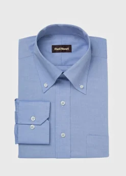 Blue Sea Island Cotton Dress Shirt