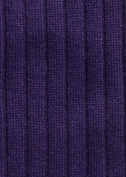 Cashmere Ribbed Crew Sock