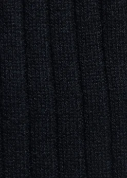 Cashmere Ribbed Crew Sock