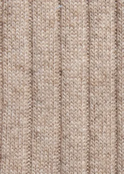 Cashmere Ribbed Crew Sock