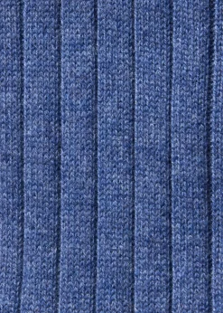 Cashmere Ribbed Sock