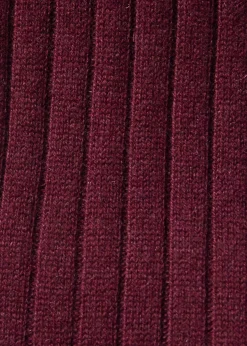 Cashmere Ribbed Sock