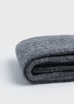 Cashmere Ribbed Sock