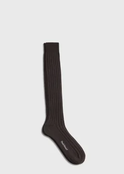 Cashmere Ribbed Sock