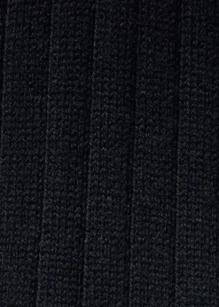 Cashmere Ribbed Sock