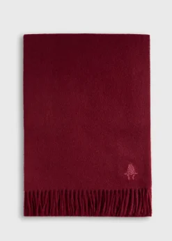 Cashmere Scarf with Man on the Fence Logo