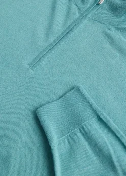 Cashmere & Silk Quarter ZipPullover