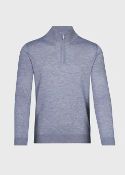 Cashmere & Silk Quarter ZipPullover