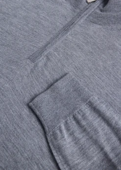 Cashmere & Silk Quarter ZipPullover