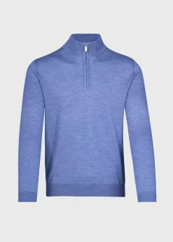 Cashmere & Silk Quarter ZipPullover