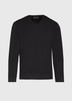 Classic Alpaca Links V-Neck Sweater