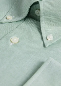 Cotton Oxford Logo Sport Shirt