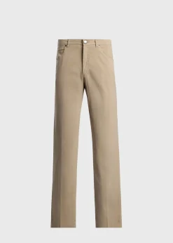 Cotton & Silk Five Pocket Pant