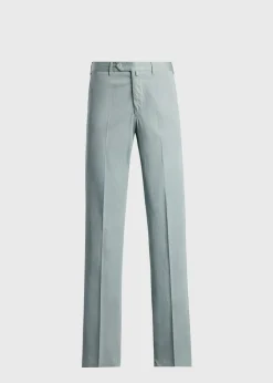 Cotton & Silk Garment Dyed Trouser