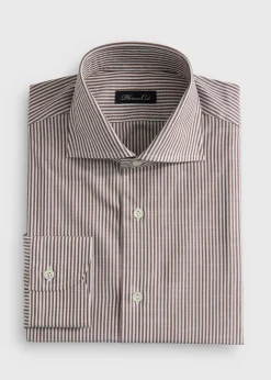 Cotton Stripe Dress Shirt