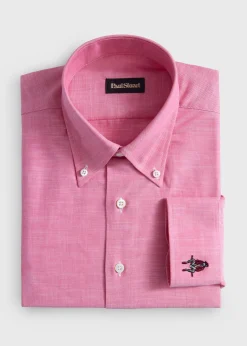Cotton Twill Logo Sport Shirt