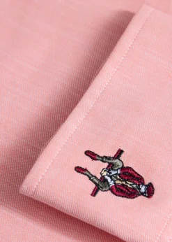 Cotton Twill Logo Sport Shirt