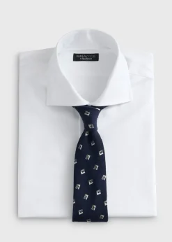 Deco Square Woven Silk Tie