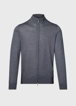 Essential Merino Wool Zip Cardigan