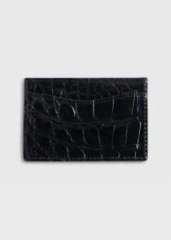 Glazed Alligator Flat Card Case