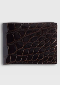 Glazed Alligator Slim Billfold Wallet