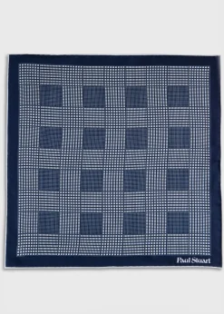 Glen Plaid Silk Pocket Square