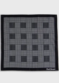 Glen Plaid Silk Pocket Square