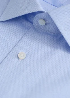 Hand-Finished Honeycomb Pattern Dress Shirt