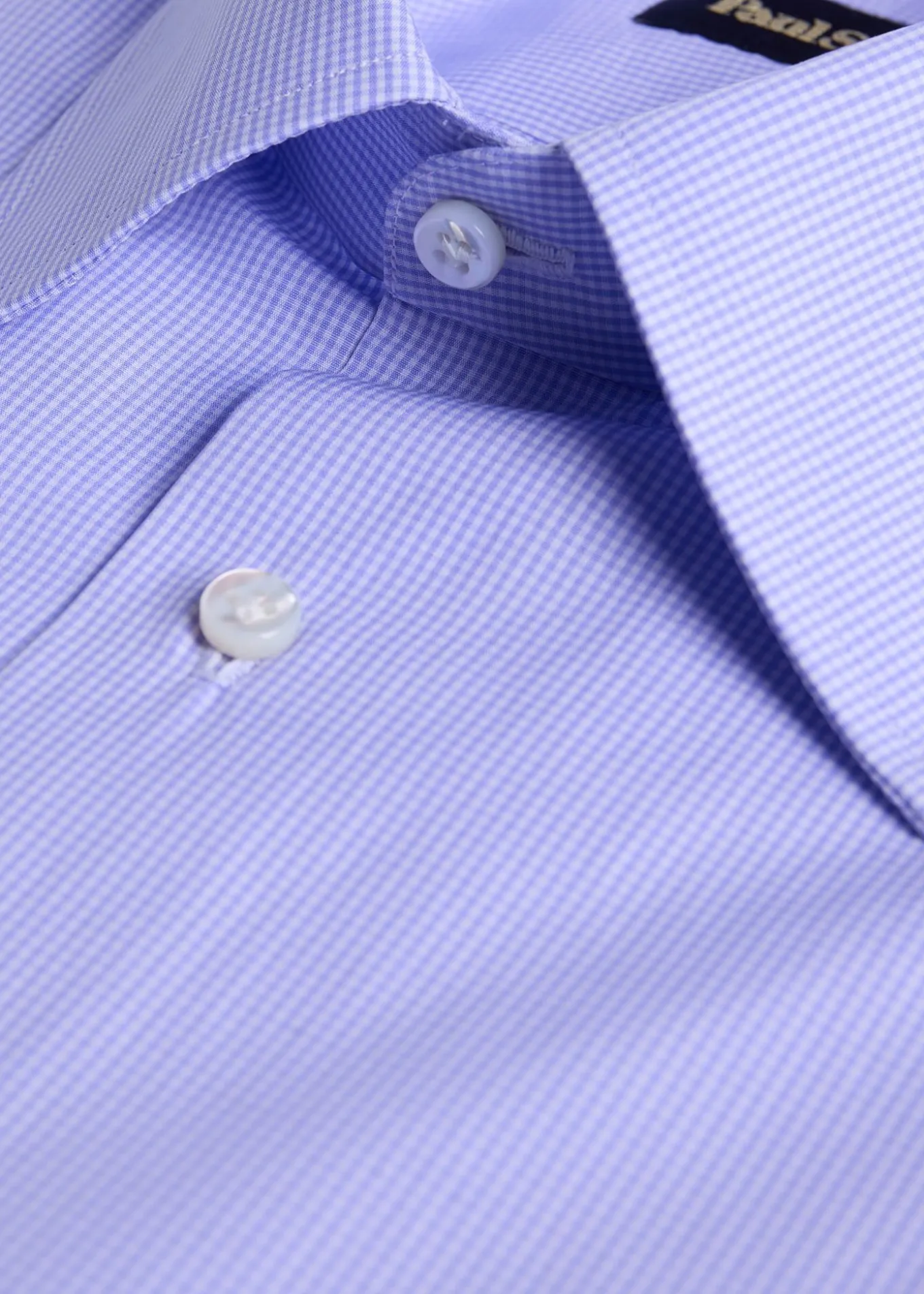 Handmade Micro Gingham Dress Shirt