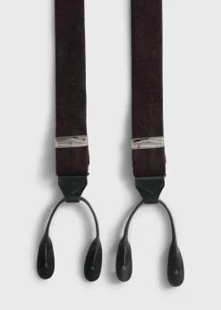 Leather Trim Suspenders