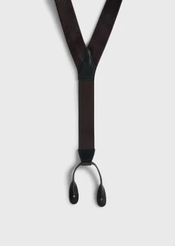Leather Trim Suspenders