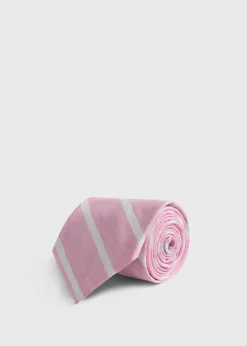 Linen & Cotton Stripe Tie