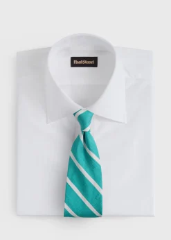 Linen & Cotton Stripe Tie