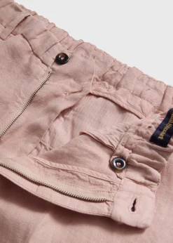 Linen Garment Dyed Trouser