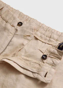 Linen Garment Dyed Trouser