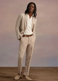Linen Garment Dyed Trouser