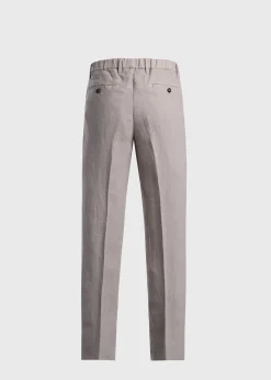 Linen Garment Dyed Trouser