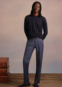 Linen Garment Dyed Trouser
