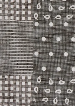 Linen Tonal Patchwork Pocket Square