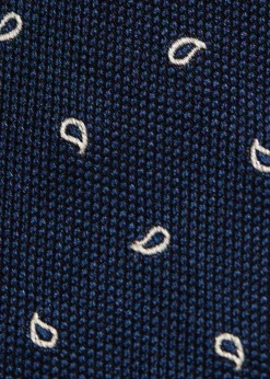 Mini Paisley Woven Silk Tie