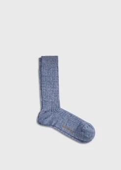 Mélange Vertical Stripe Sock