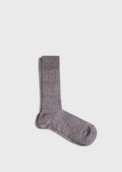 Mélange Vertical Stripe Sock