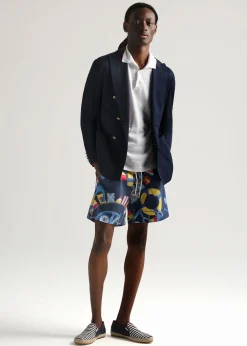 Nautical Print Swim Trunk