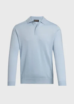 Organic Cotton Long Sleeve Polo