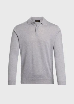 Organic Cotton Long Sleeve Polo